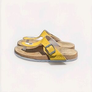 Coastal Dopamine Birkenstock Gizeh Yellow Thong Sandals EU 37 US 6-6.5